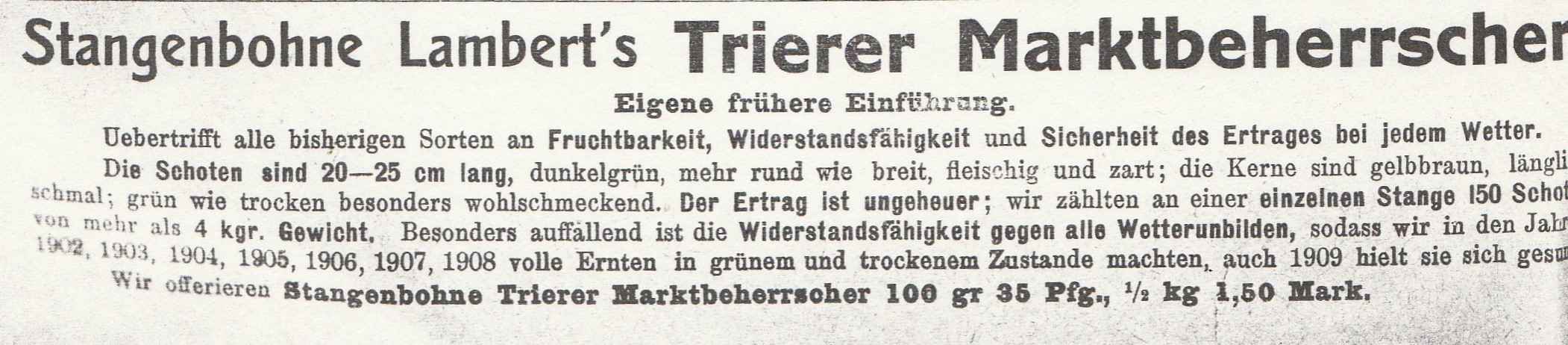 Marktbeherrscher, Trierer M.-1910 new