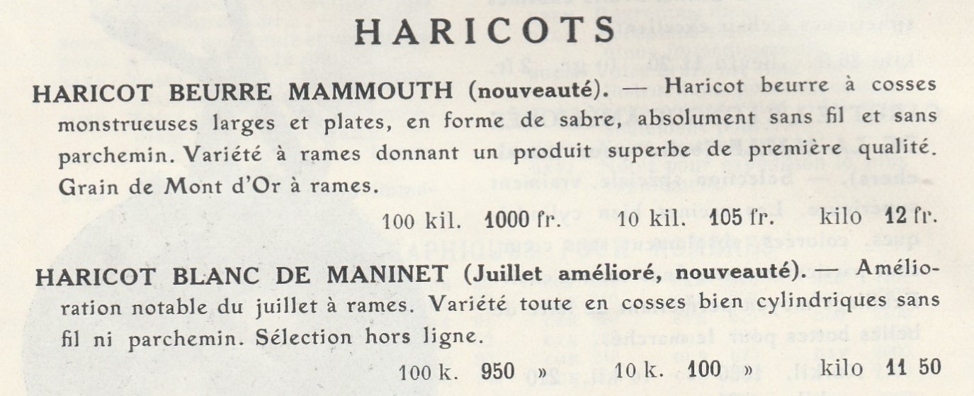 Maninet, Blanc de M.1933