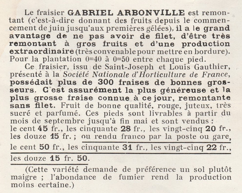 Arbonville-fraise gabriel-1935