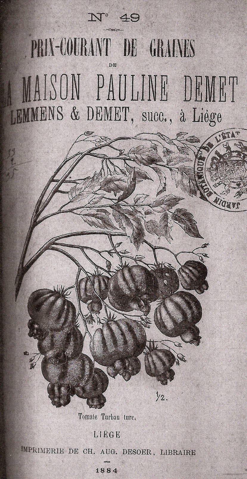 Jamin-Turban Turc-catalogue Pauline Demet-Liége-B-1884-