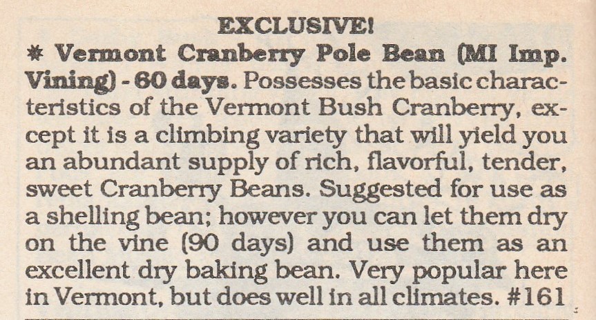 Vermont Cranberry pole-1997-